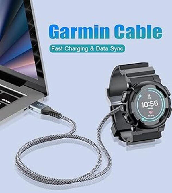 Garmin Cable cargador de reloj 2 unidades 4 pies_2