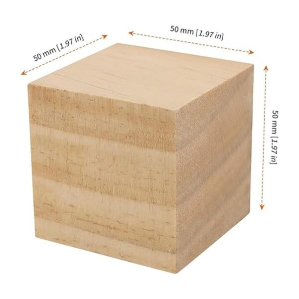 HOZEON 45 cubos de madera de 2 pulgadas bloques de madera_2