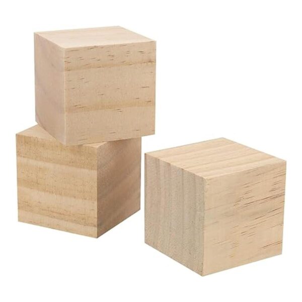 HOZEON 45 cubos de madera de 2 pulgadas bloques de madera_4