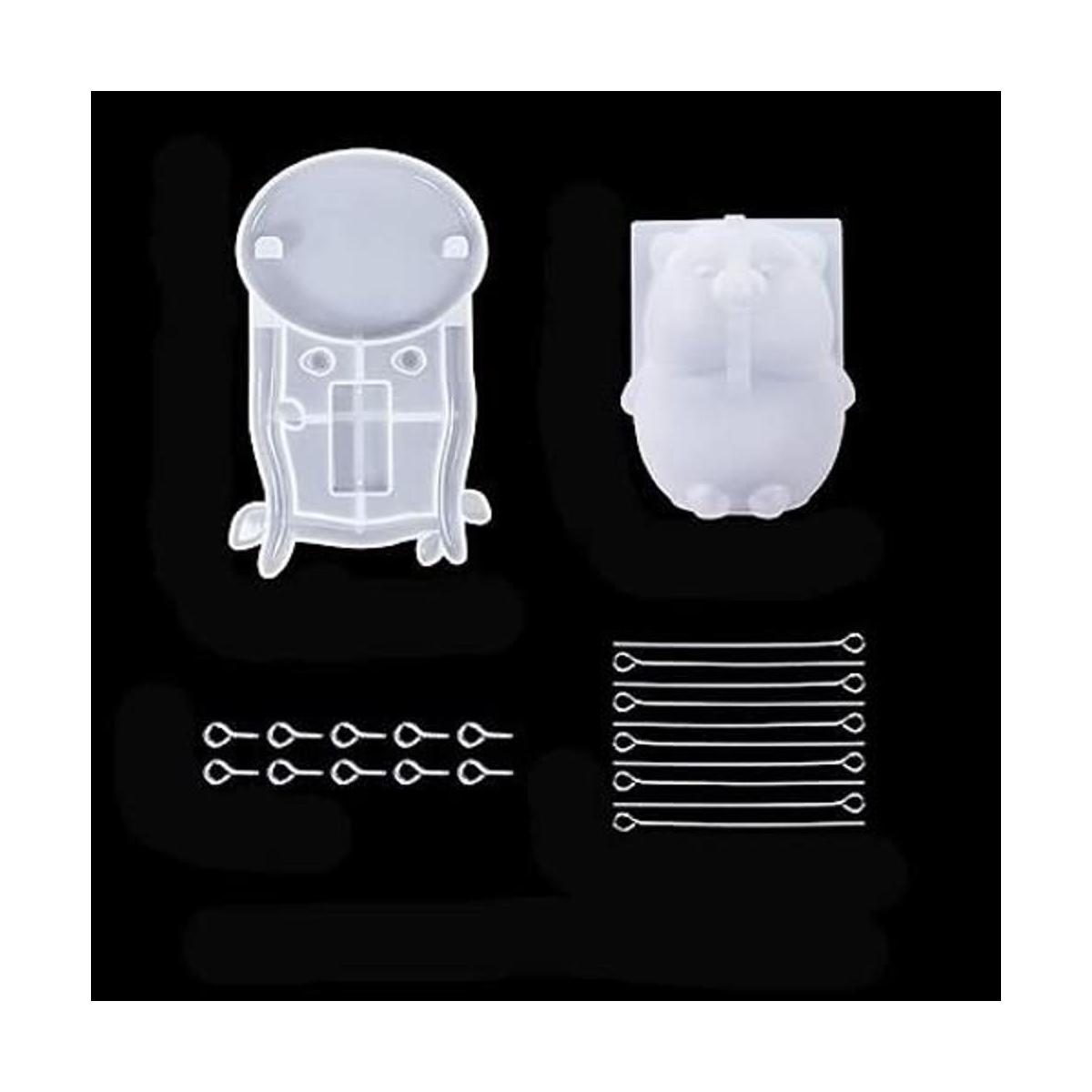 TikooTik Moldes de silicona para cerdo molde de resina de