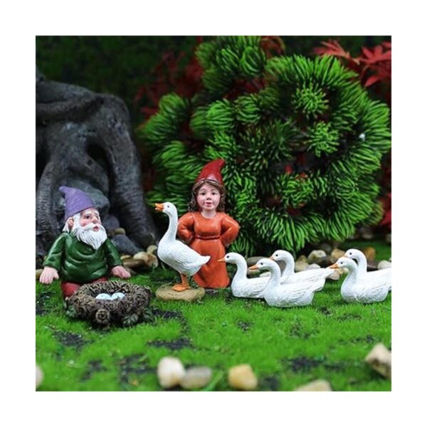 Accesorios de jardín de cuento de hadas estatua de gnomo_2