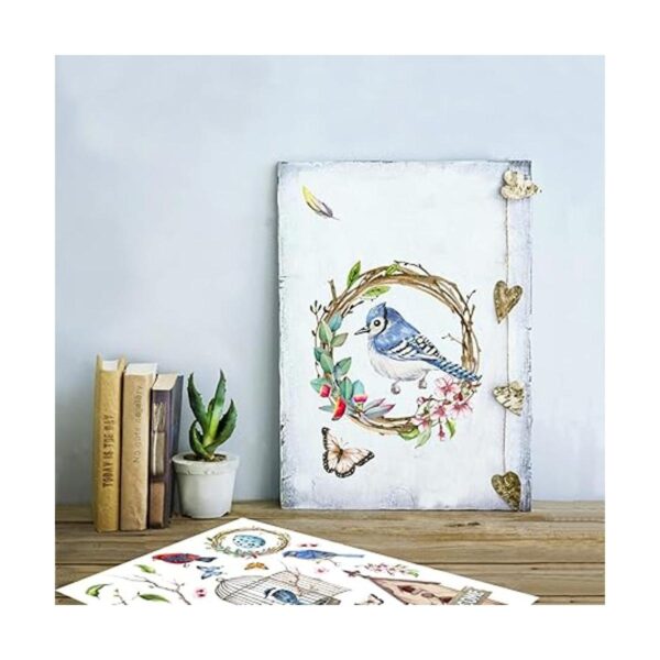 GSS Designs Calcomanías de flores vintage de 12 x 16_4