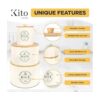 Kito LIVING Recipientes de almacenamiento de frijoles de_2