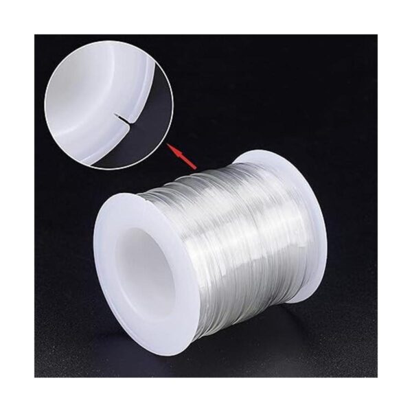 NBEADS 2 rollos de correa elástica transparente 0.24_4