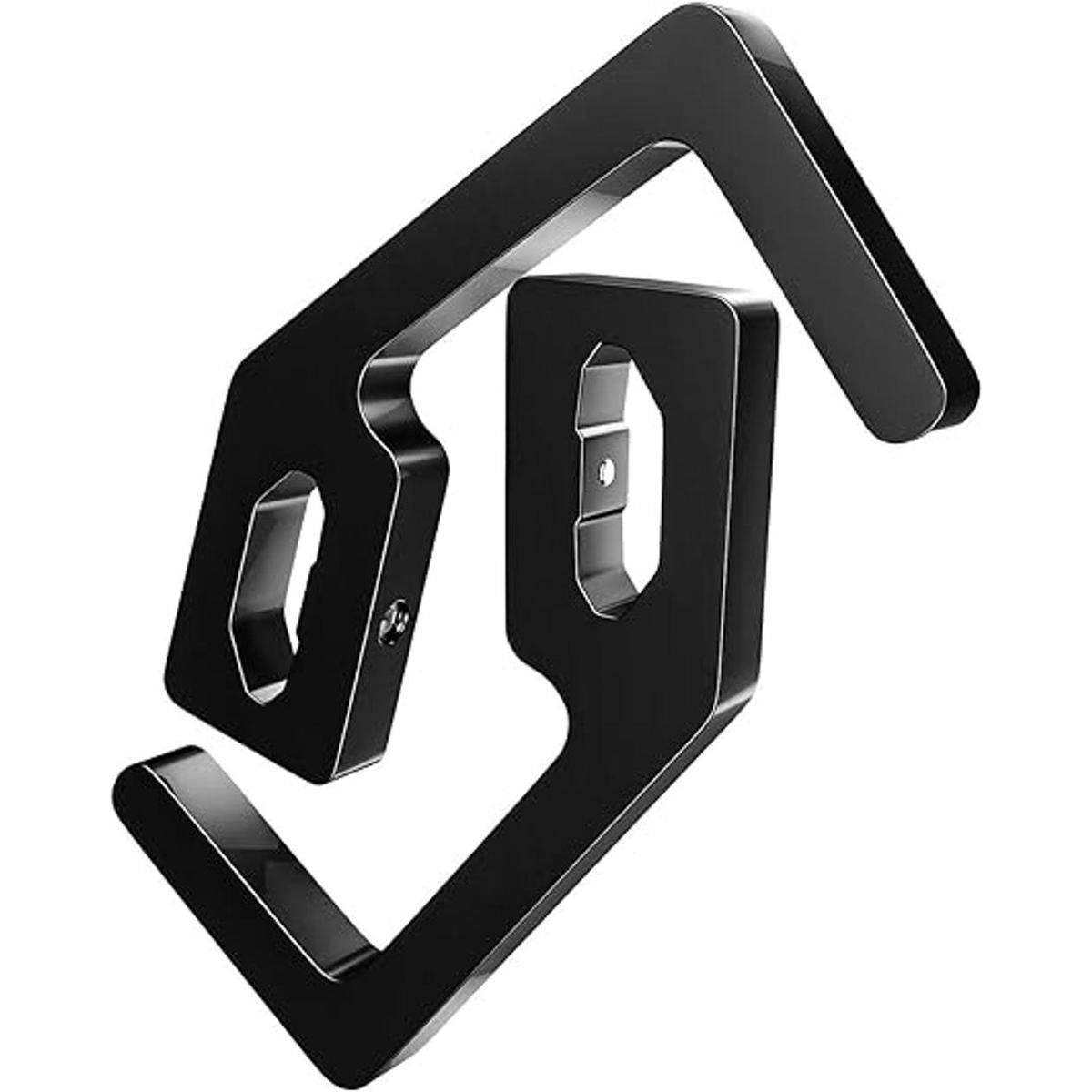 Organizador de cable de extensión negro compatible con la