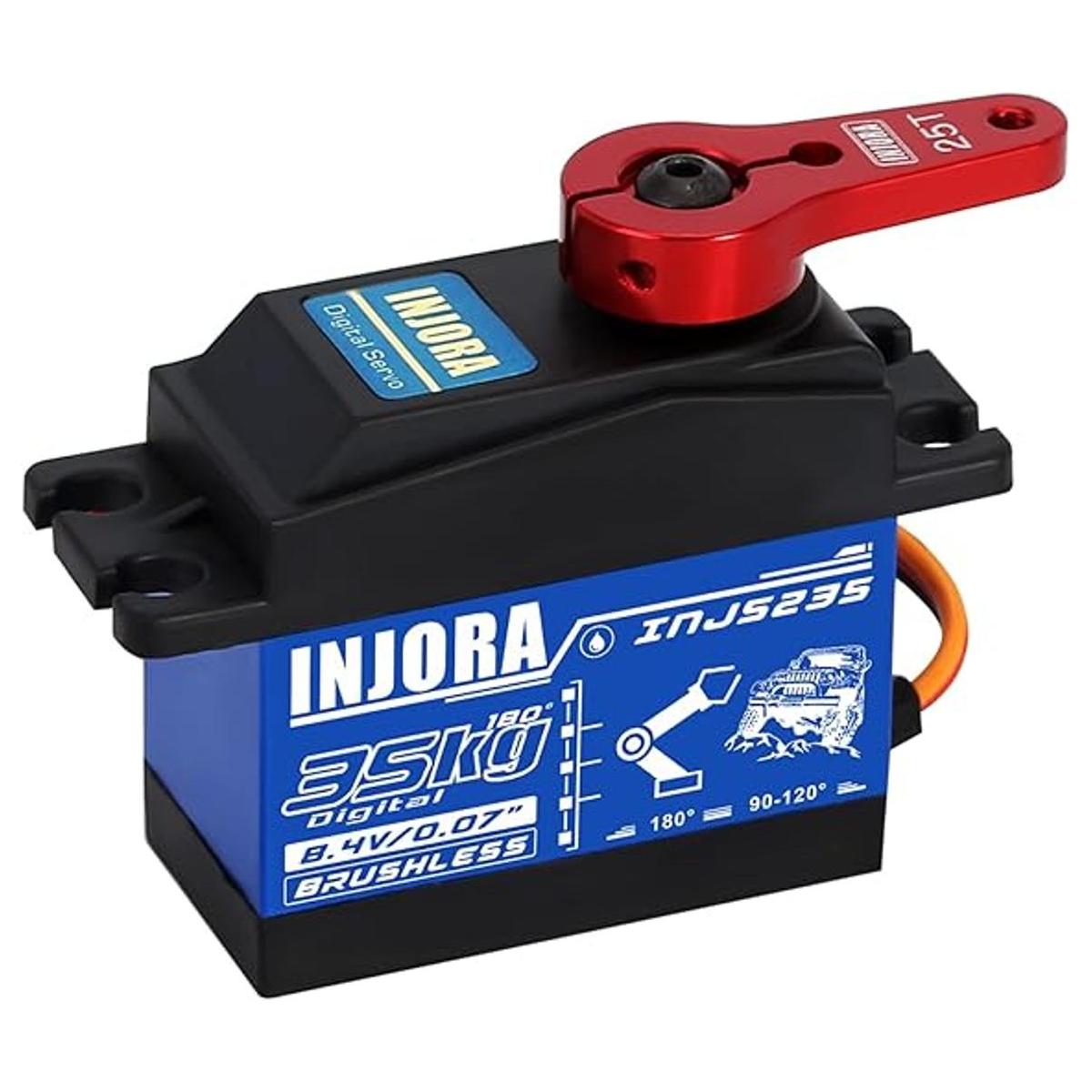 INJORA Servo servo de 77.2 lbs impermeable sin escobillas