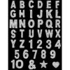 47 calcomanías de letras de diamantes de imitación