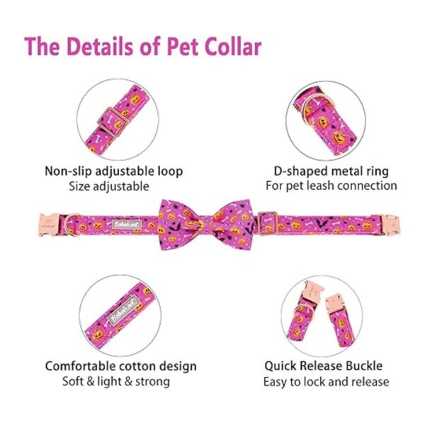 Babole Pet Collar de Halloween para perro pajarita