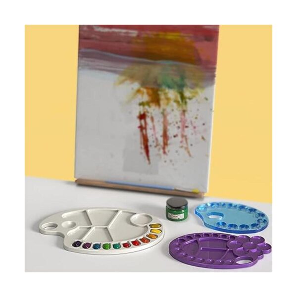 Paleta grande de pintura de silicona molde de resina_5