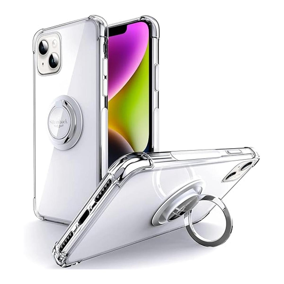 Silverback Funda transparente para iPhone 14 con soporte