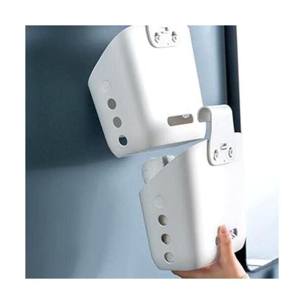 Cesta colgante de plástico para cocina cesta con gancho