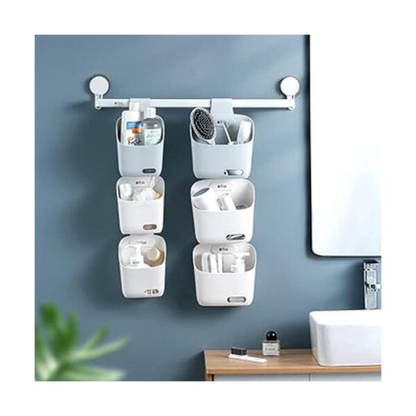 Cesta colgante de plástico para cocina cesta con gancho