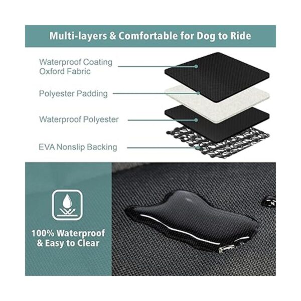 Fcolor Funda de asiento de coche para perro para asiento_4
