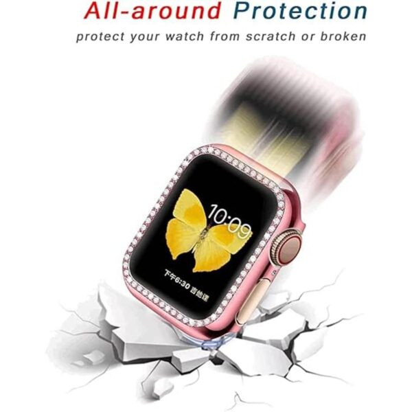 SaNgaiMEi Paquete de 2 fundas brillantes para Apple Watch_3