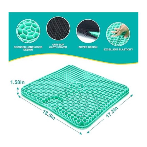 Cojín de asiento de gel para silla de asiento largo