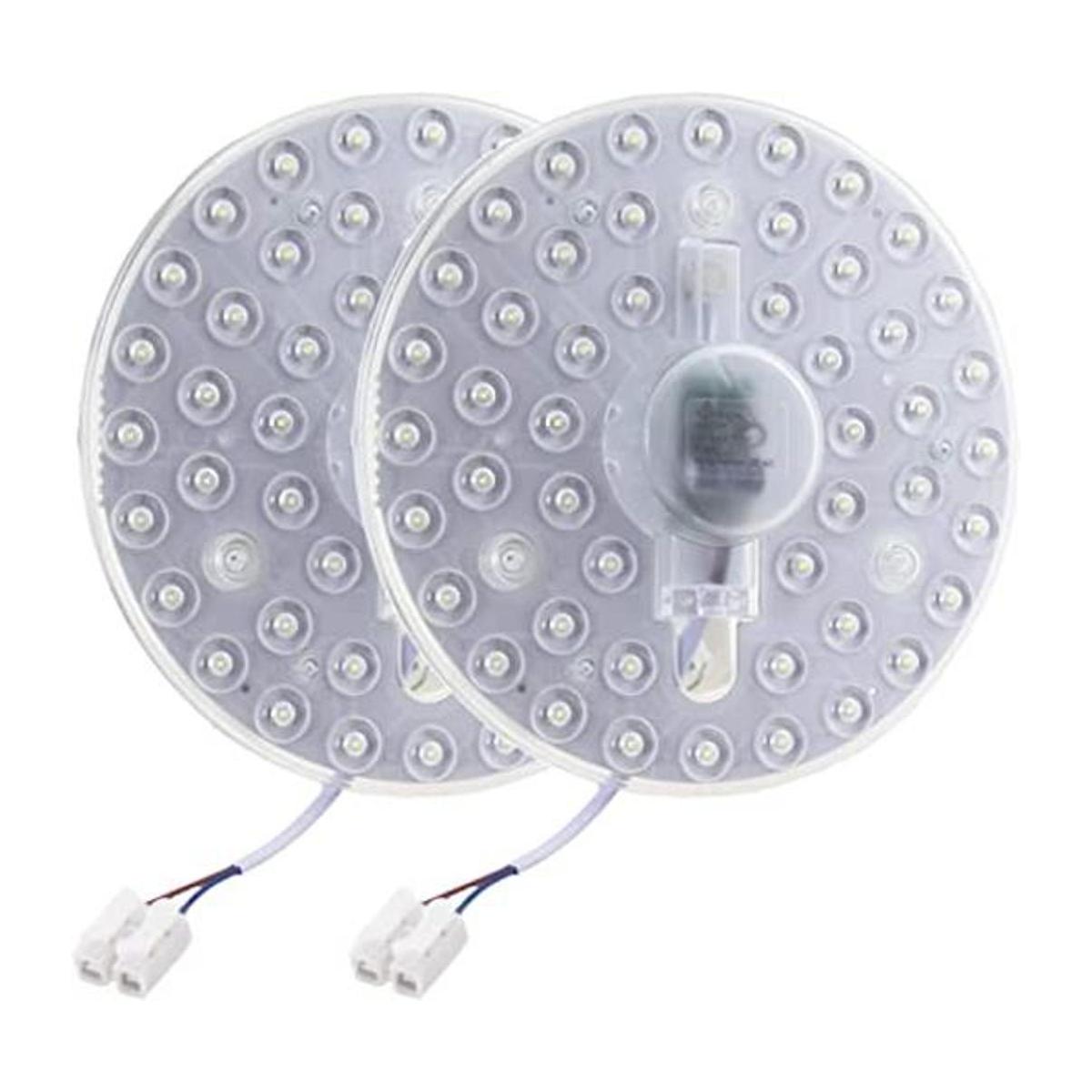 Rextin Paquete de 2 motores de luz LED de 7 pulgadas de 18