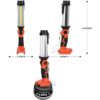 Luz de trabajo LED de 2000 lm para batería de litio Black