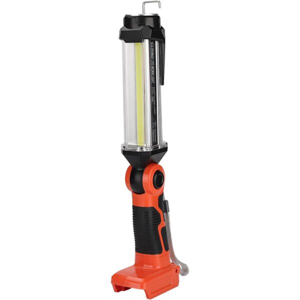 Luz de trabajo LED de 2000 lm para batería de litio Black