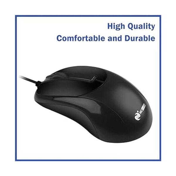 MCSaite Mouse óptico PS2 con cable 3 botones con