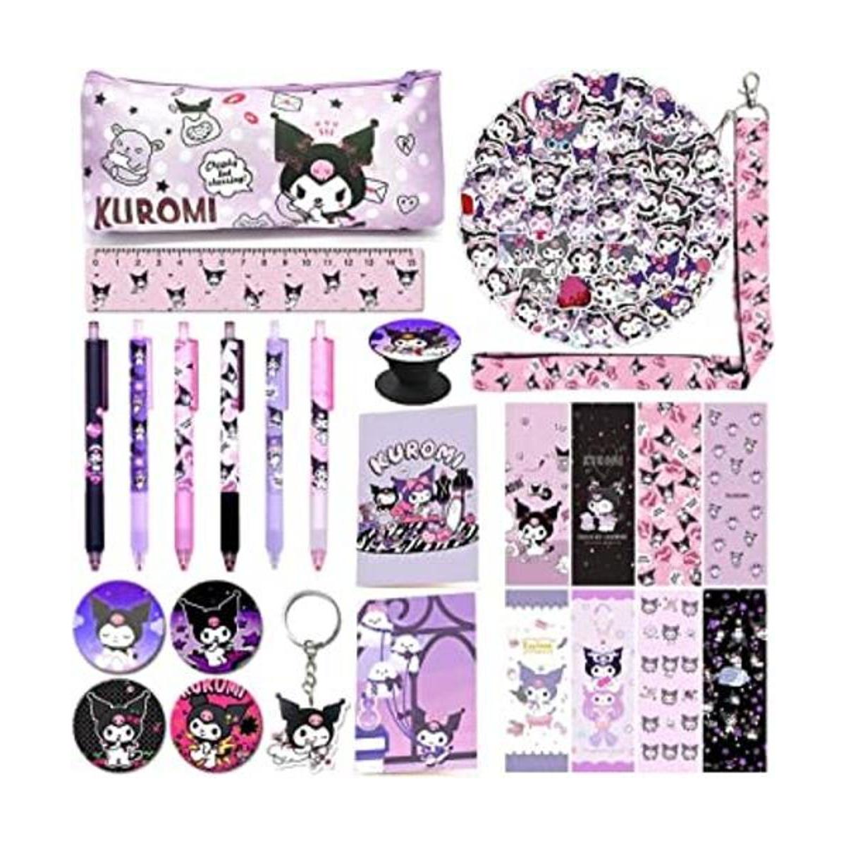 KUROMI Juego de regalo de suministros escolares incluye
