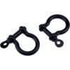 Semetall 10 anillos en D de metal de 0.591 in en forma de_5