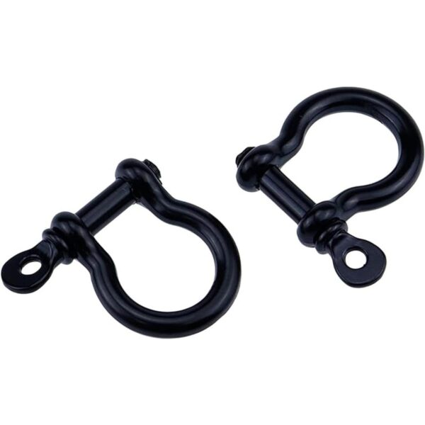 Semetall 10 anillos en D de metal de 0.591 in en forma de_5