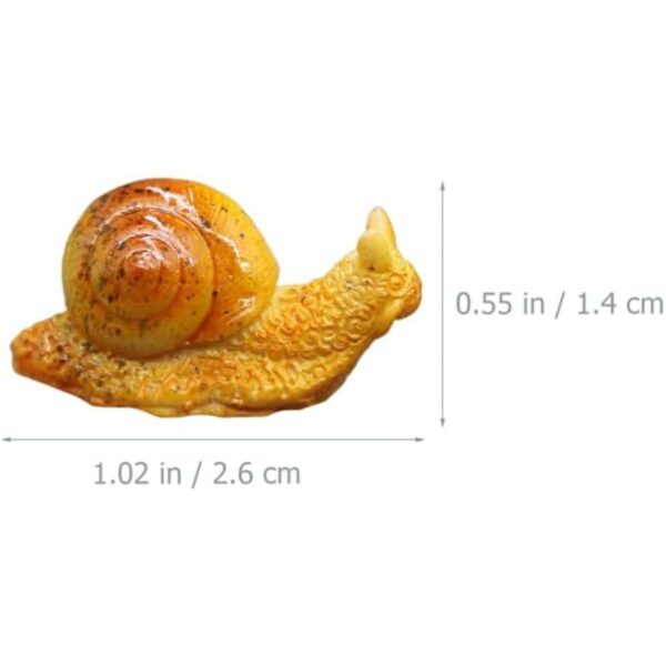 TOYANDONA Figuras de caracol en miniatura 5 piezas de
