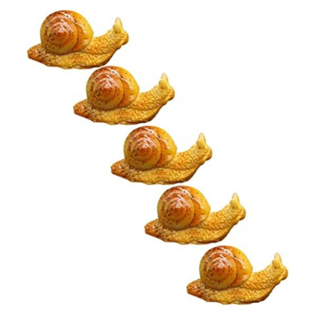 TOYANDONA Figuras de caracol en miniatura 5 piezas de