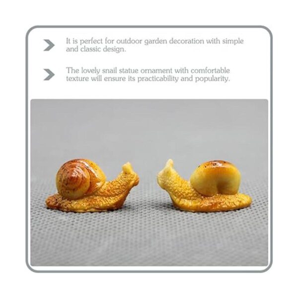 TOYANDONA Figuras de caracol en miniatura 5 piezas de