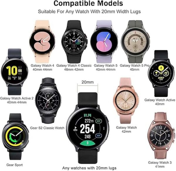 Paquete de 5 correas delgadas compatibles con Samsung_2