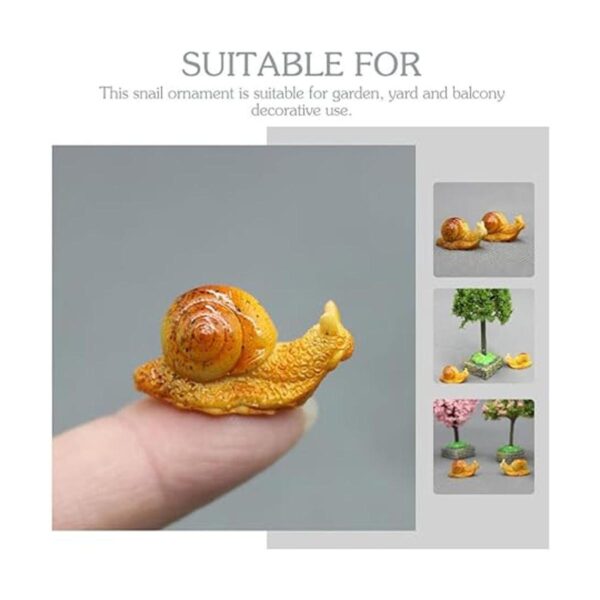 TOYANDONA Figuras de caracol en miniatura 5 piezas de