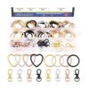 Glarks Kit de 60 llaveros planos 4 colores creativos en