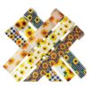 Mlurcu Cinta de girasol con alambre 6 rollos de 40