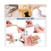 Glarks Kit de 60 llaveros planos 4 colores creativos en