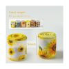 Mlurcu Cinta de girasol con alambre 6 rollos de 40