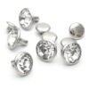 CRAFTMEMORE 50 juegos de remaches blancos transparentes_1