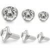 CRAFTMEMORE 50 juegos de remaches blancos transparentes_5