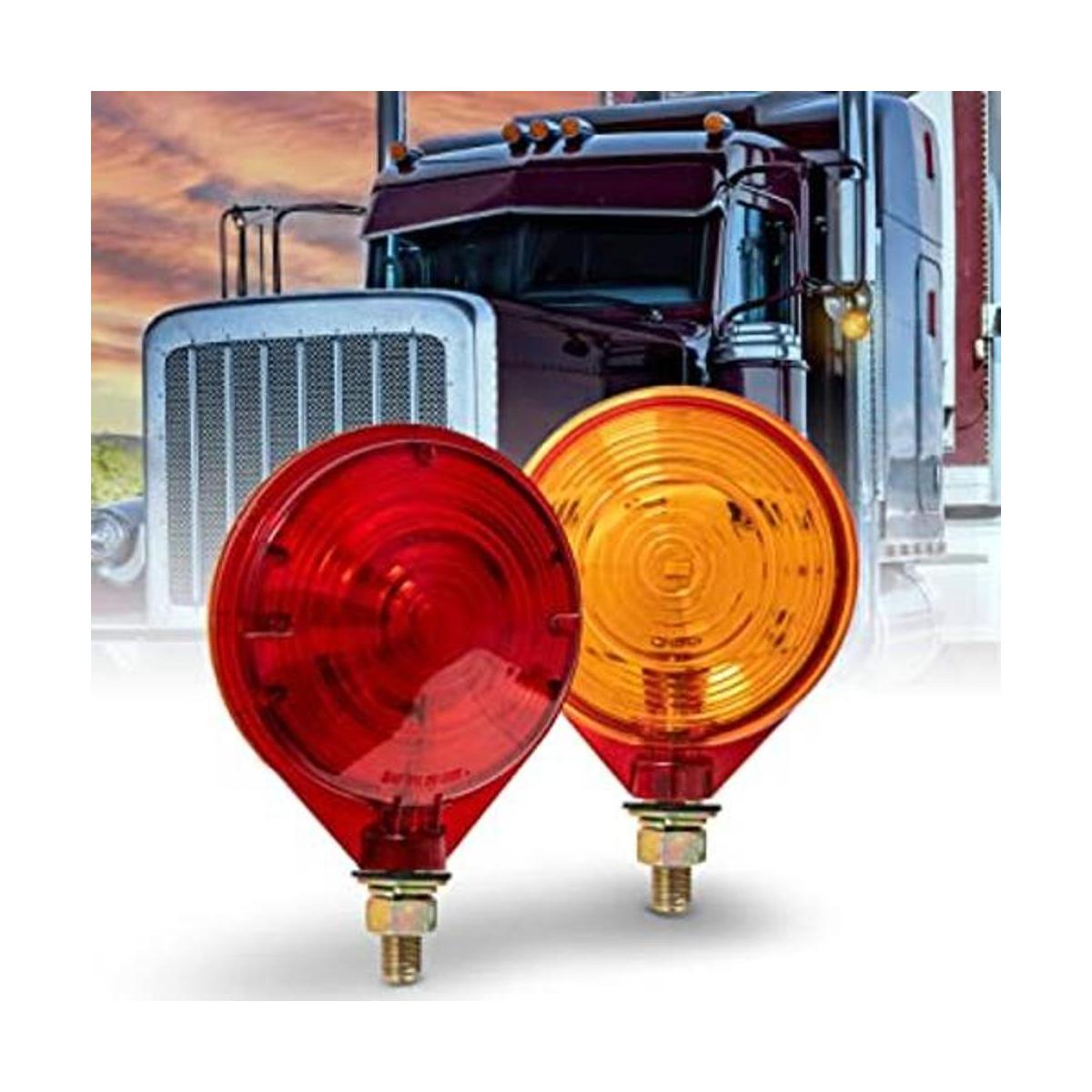 Juego de 2 luces LED redondas de 4 pulgadas para
