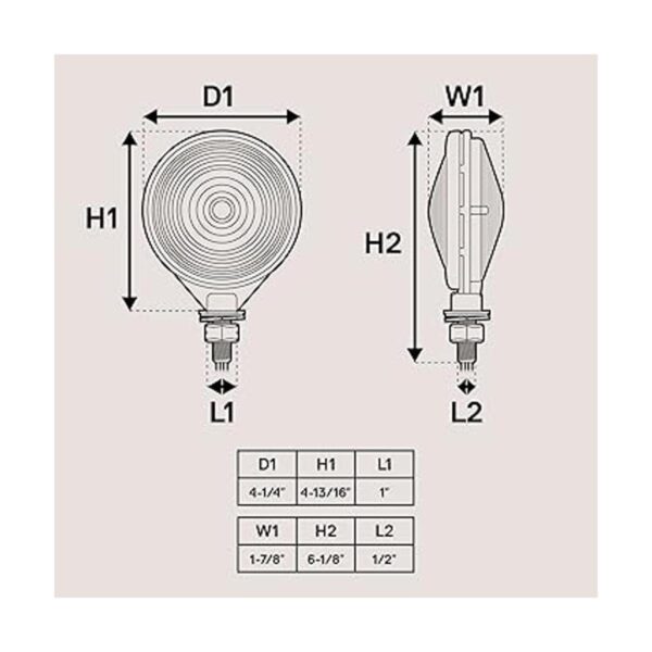 Juego de 2 luces LED redondas de 4 pulgadas para_2