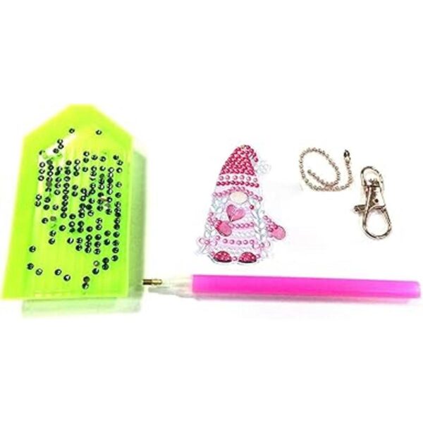 Mwoot Kit de 5 llaveros de pintura de diamantes 5D de