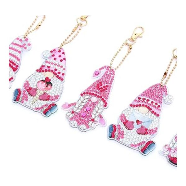 Mwoot Kit de 5 llaveros de pintura de diamantes 5D de