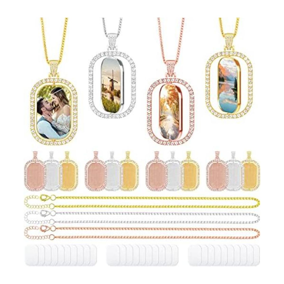 BEDSIFV Collares cuadrados de sublimación juego de 15