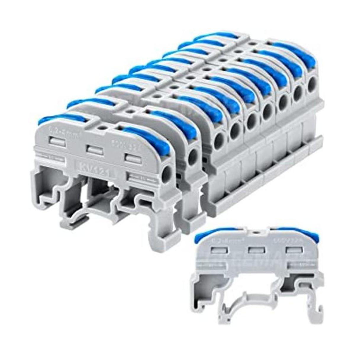 GKEEMARS Bloques de terminales DIN cable de palanca