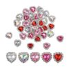 URROMA Adornos de botones de diamantes de imitación 30