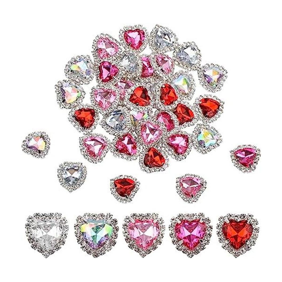 URROMA Adornos de botones de diamantes de imitación 30