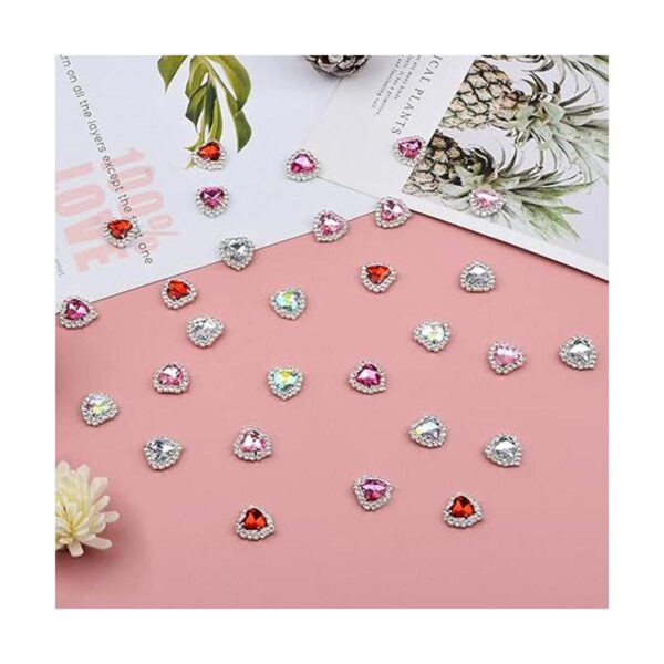 URROMA Adornos de botones de diamantes de imitación 30