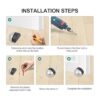 CG PLUS Tapón para puerta de suelo con almohadilla de