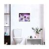 Decoración de baño de lavanda arte de pared velas de_4
