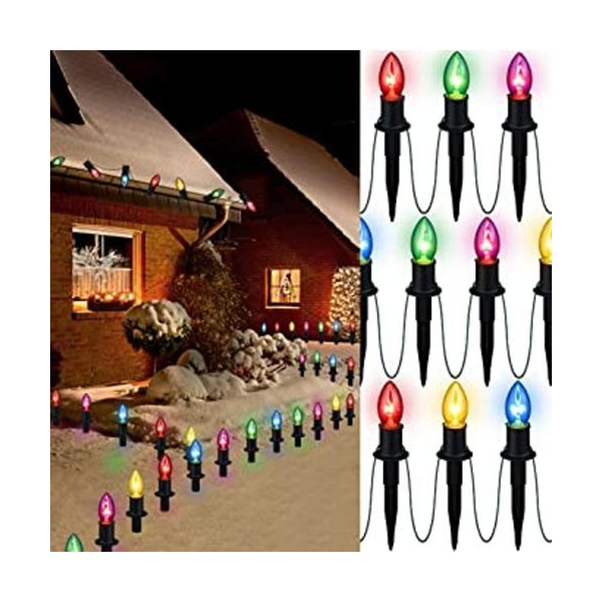 Cadena de luces para caminos de Navidad para exteriores