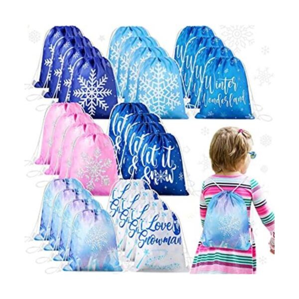 Bolsas de recuerdos de fiesta de Frozen para invierno_1